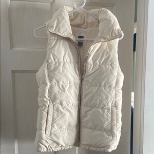 Cream Puffer Vest